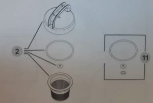 Set tesnil za pokrov Stocker HOBI škropilnice